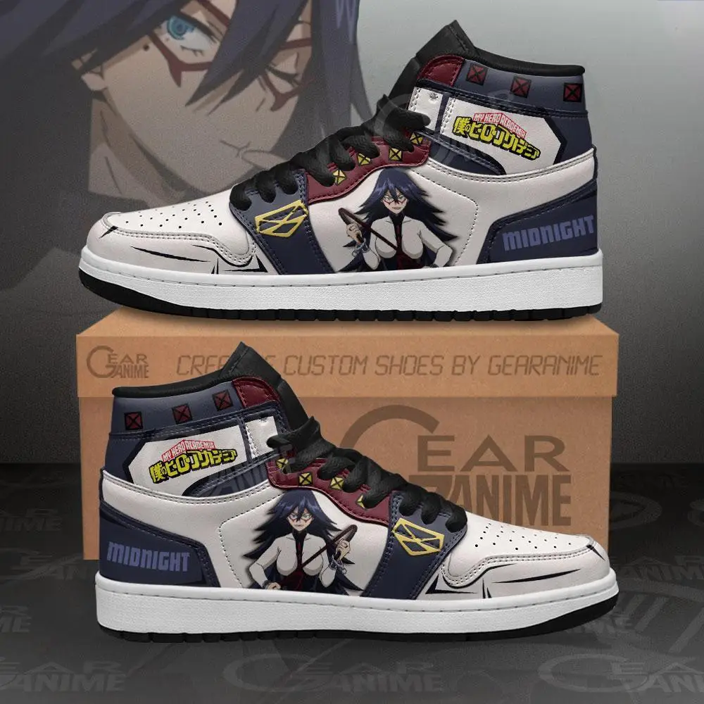 Air JD Hightop Shoes BNHA Hero Midnight JD1s Sneakers Custom My Hero Academia Anime Shoes Air JD Hightop Shoes BNHA Hero Midnight JD1s Sneakers Custom My Hero Academia Anime Shoes - Image 1