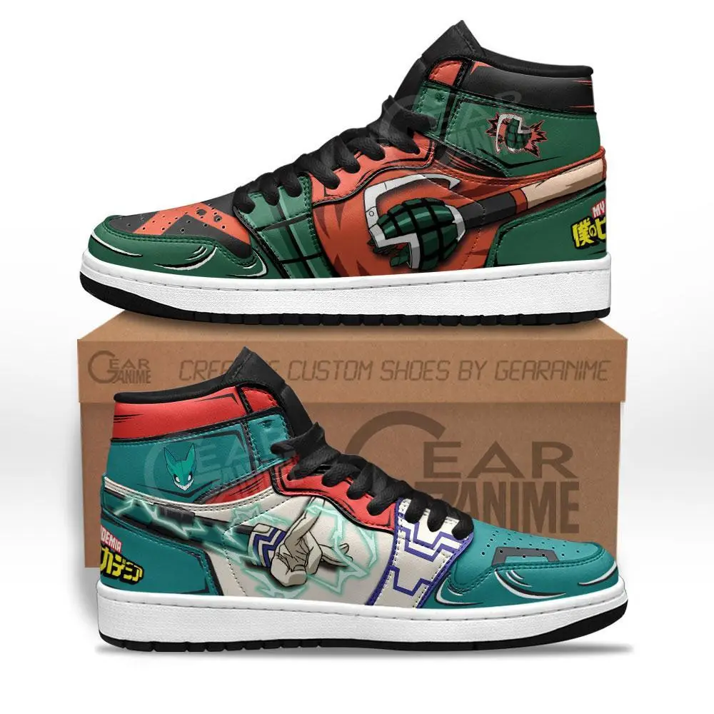 Air JD Hightop Shoes BNHA Katsuki and Deku JD1s Sneakers Custom My Hero Academia Anime Shoes Air JD Hightop Shoes BNHA Katsuki and Deku JD1s Sneakers Custom My Hero Academia Anime Shoes - Image 1
