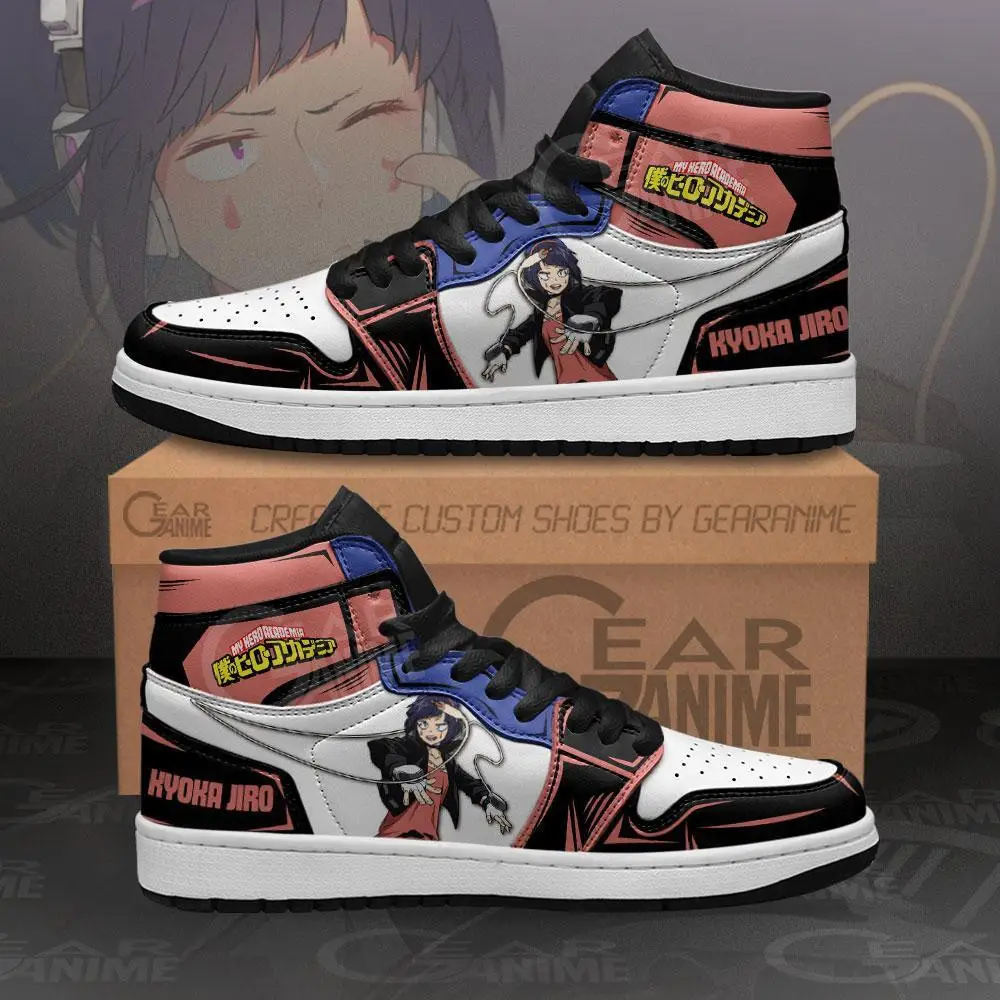 Air JD Hightop Shoes BNHA Kyoka Jiro JD1s Sneakers My Hero Academia Anime Shoes Air JD Hightop Shoes BNHA Kyoka Jiro JD1s Sneakers My Hero Academia Anime Shoes - Image 1