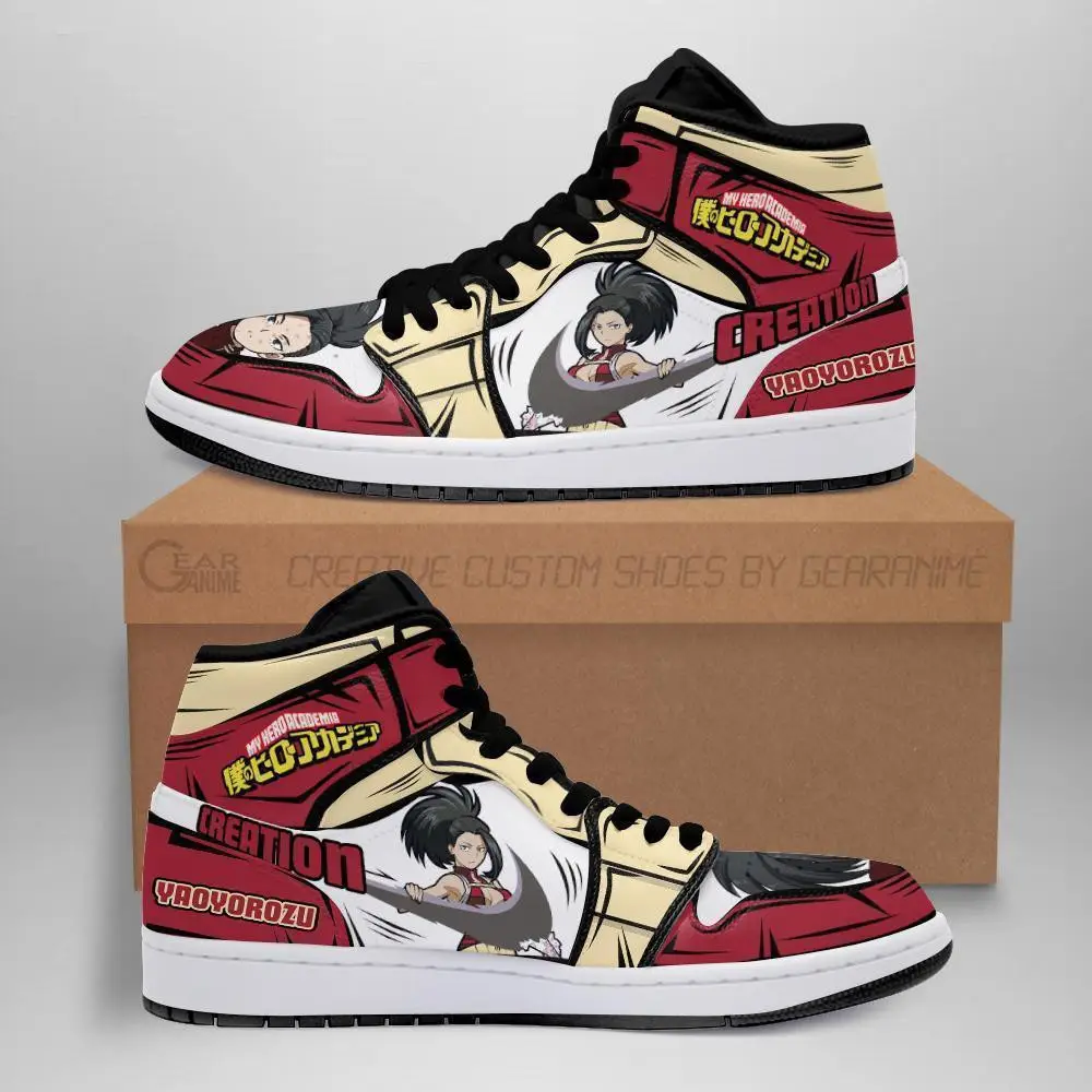 Air JD Hightop Shoes BNHA Momo Yaoyorozu JD1s Sneakers Custom Anime My Hero Academia Shoes Air JD Hightop Shoes BNHA Momo Yaoyorozu JD1s Sneakers Custom Anime My Hero Academia Shoes - Image 1