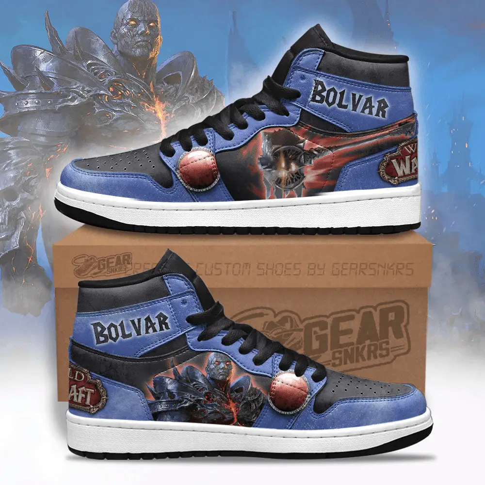 Air JD Hightop Shoes Bolvar World of Warcraft J1 Shoes Custom For Fans Air JD Hightop Shoes Bolvar World of Warcraft J1 Shoes Custom For Fans - Image 1