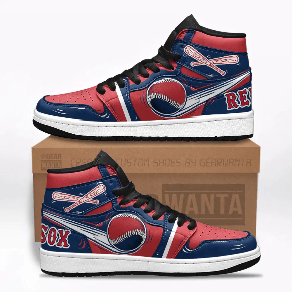 Air JD Hightop Shoes Bostons Red Sox J1 Shoes Custom For Fans Sneakers TT13
