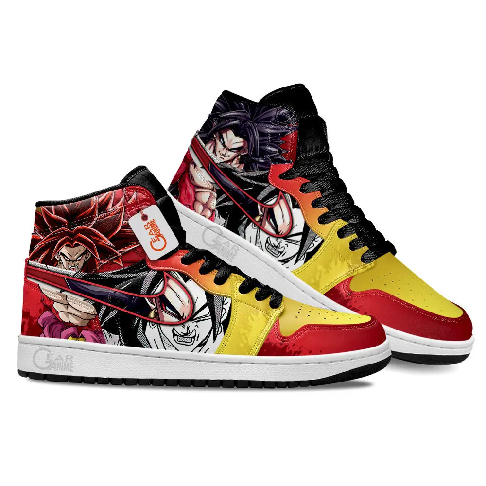 Air JD Hightop Shoes Broly Super Saiyan 4 Shoes DB Anime Custom Sneakers MN2102