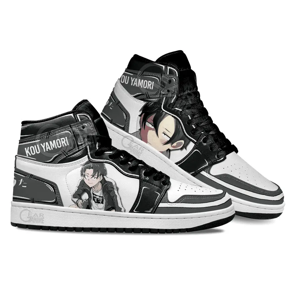 Air JD Hightop Shoes Call of the Night Kou Yamori Custom Anime Shoes