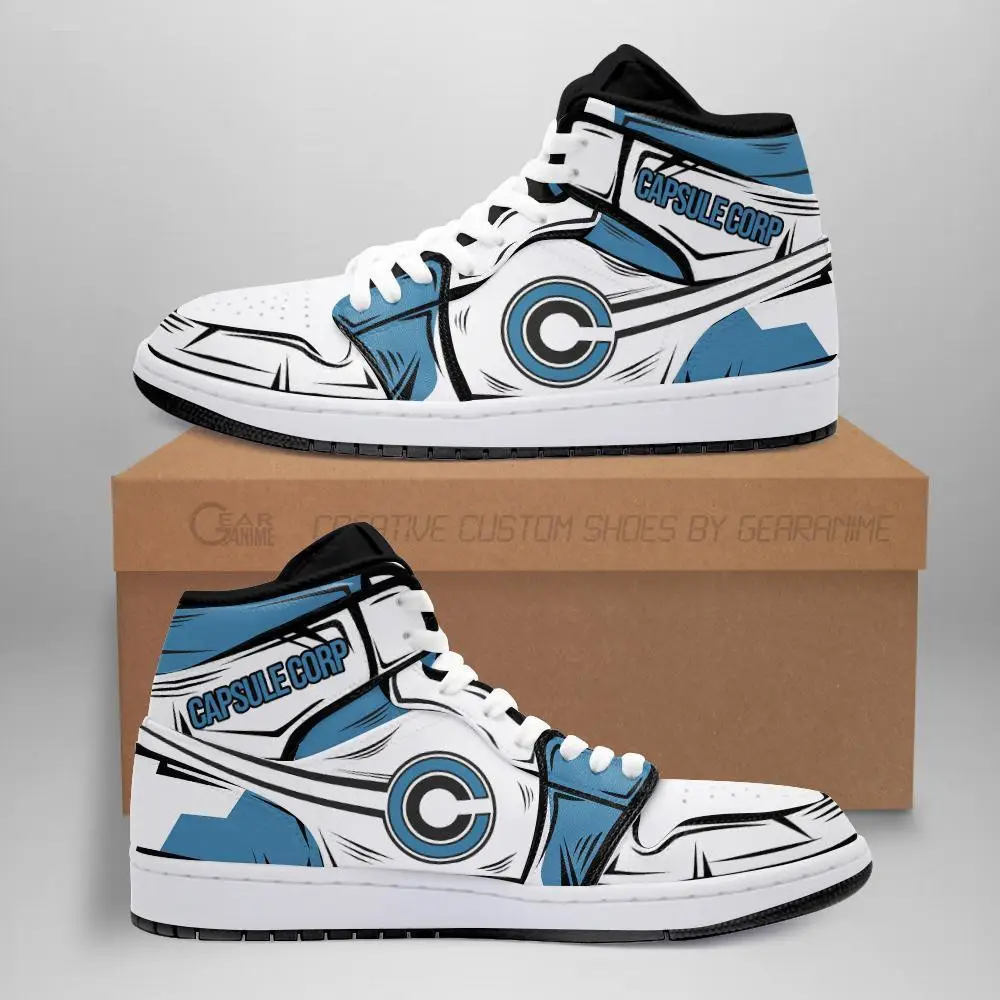 Air JD Hightop Shoes Capsule Corp JD1s Sneakers Custom Anime Dragon Ball Shoes