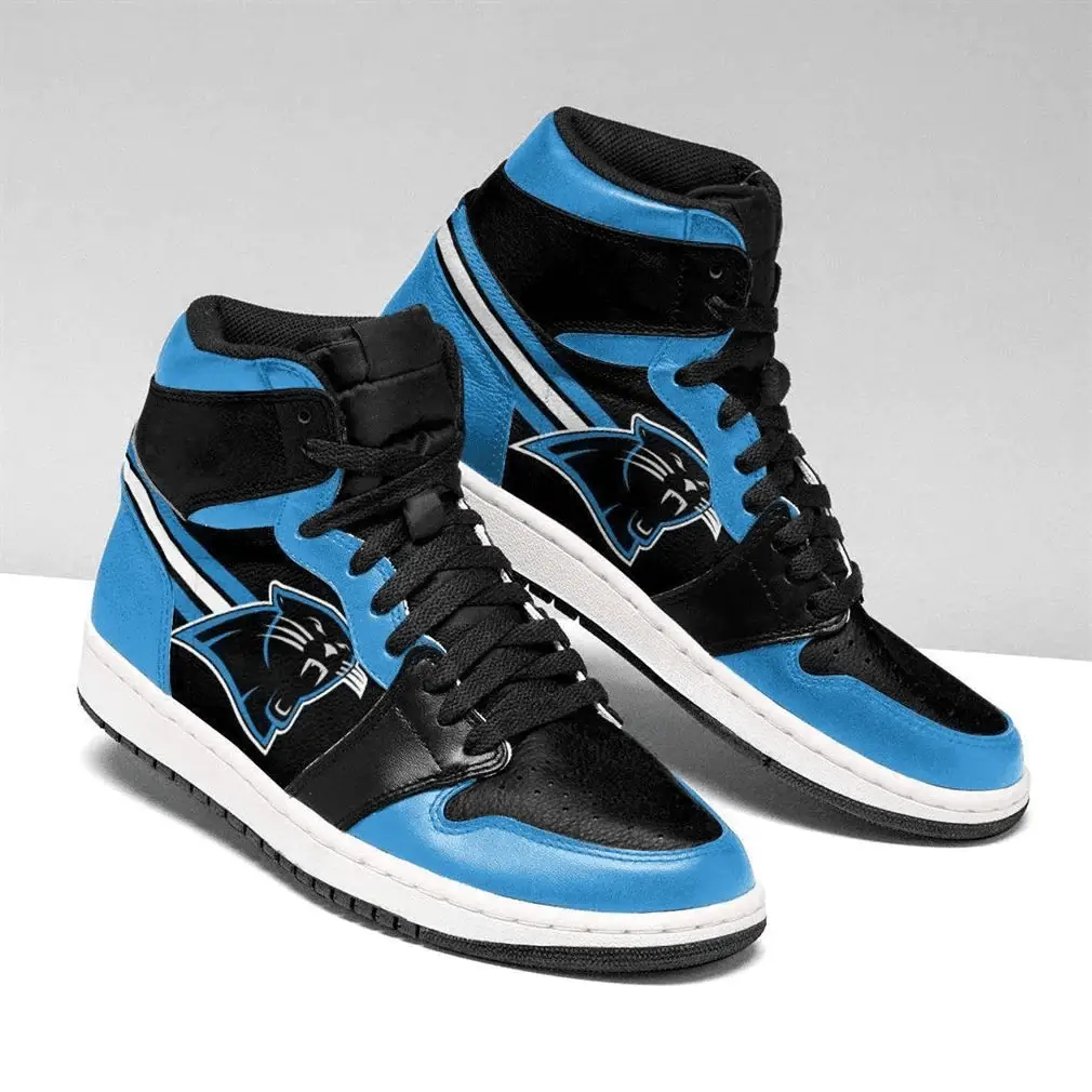 Air JD Hightop Shoes Carolina Panthers Custom Shoes Sneakers JD Sneakers