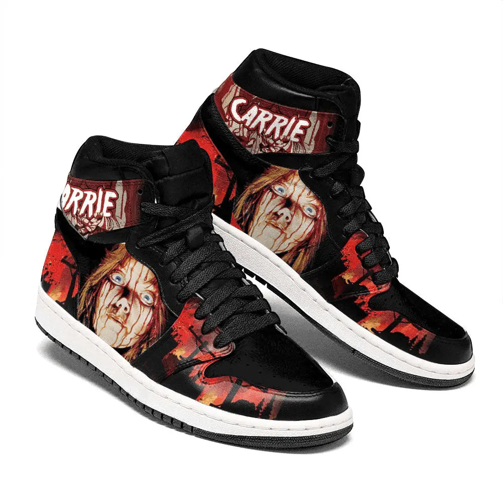 Air JD Hightop Shoes Carrie J1 Shoes Custom Horror Fans Sneakers
