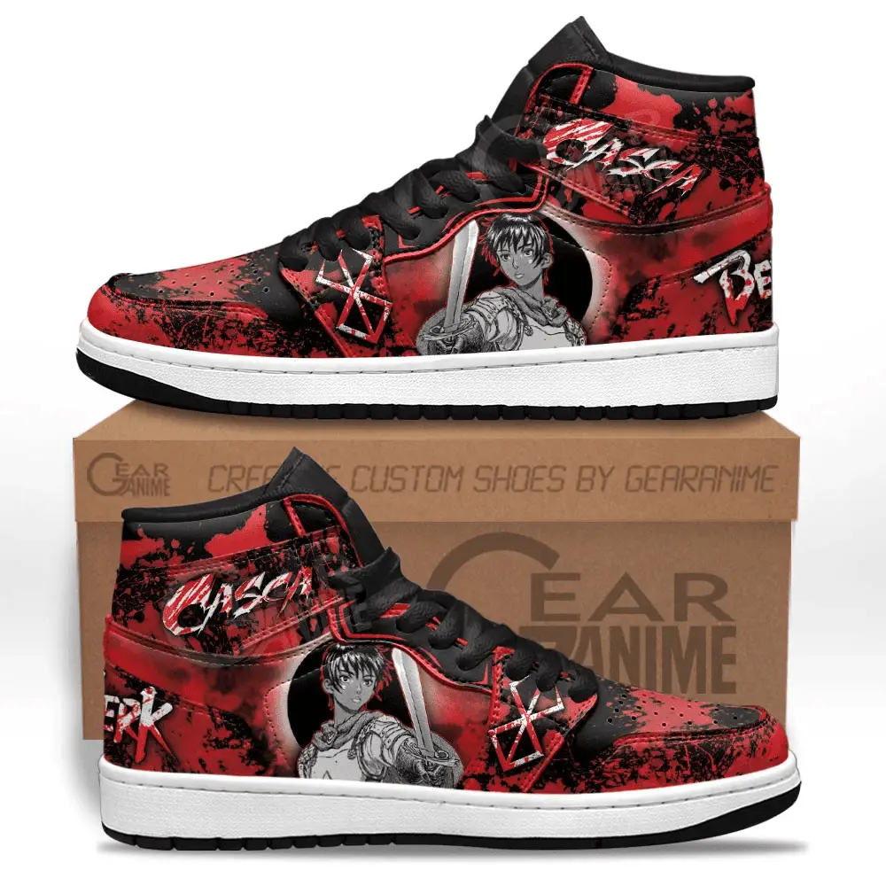 Air JD Hightop Shoes Casca JD1s Sneakers Berserk Custom Anime Shoes