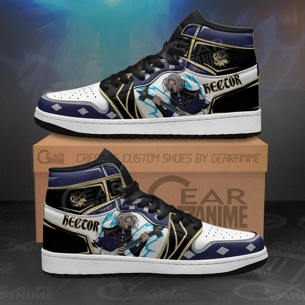 Air JD Hightop Shoes Castlevania Hector JD1s Sneakers Custom Anime Shoes