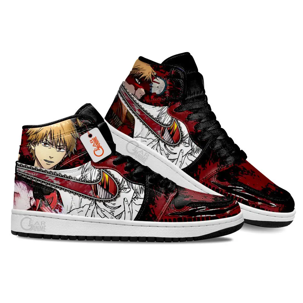 Air JD Hightop Shoes Chainsaw Man Denj Custom Anime Shoes MN2102