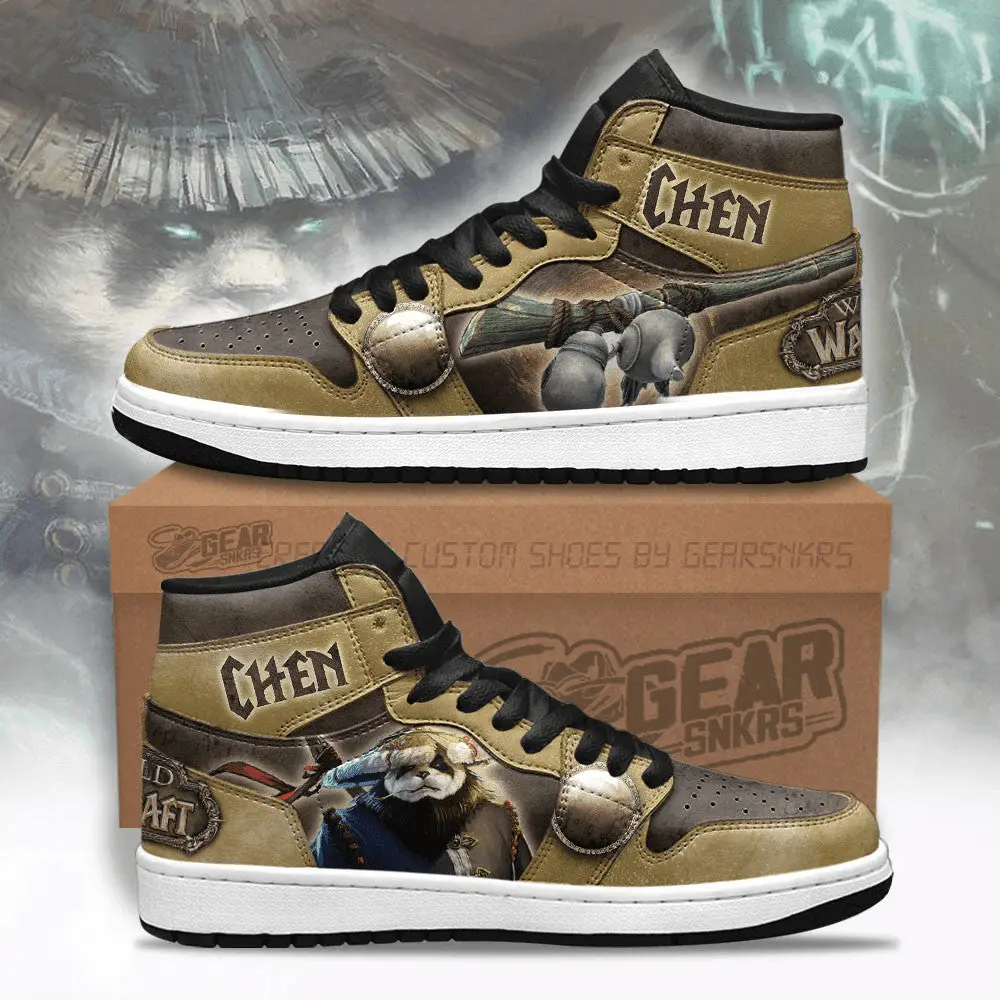 Air JD Hightop Shoes Chen World of Warcraft J1 Shoes Custom For Fans