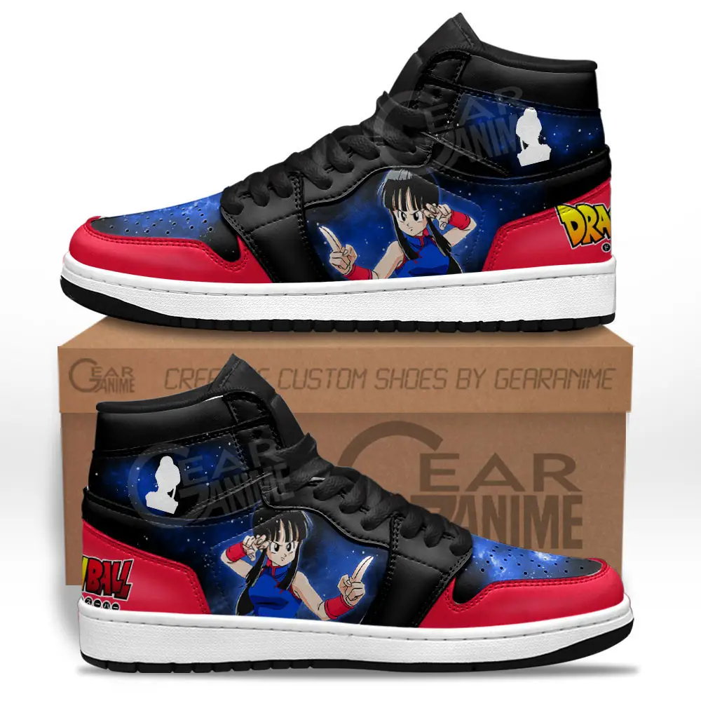 Air JD Hightop Shoes Chi Chi JD1s Sneakers Custom Dragon Ball Anime Shoes Mix Galaxy