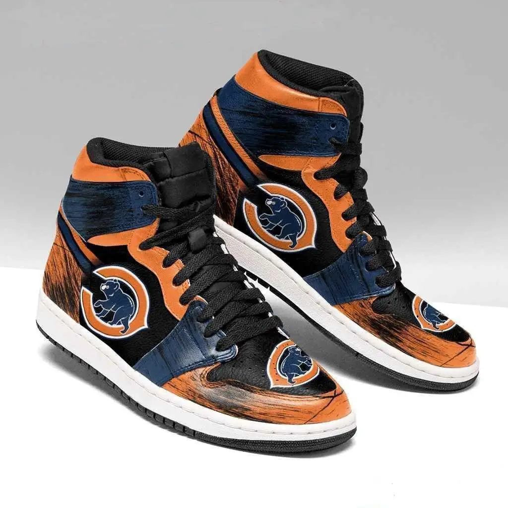 Air JD Hightop Shoes Chicago Bears Custom Shoes Sneakers JD Sneakers Perfect Gift For Fan