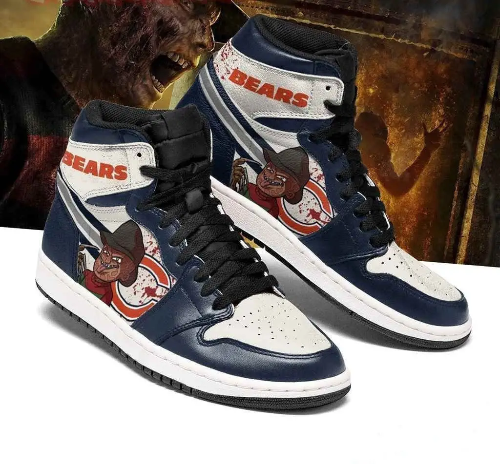 Air JD Hightop Shoes Chicago Bears team Custom Shoes Sneakers JD Sneakers H