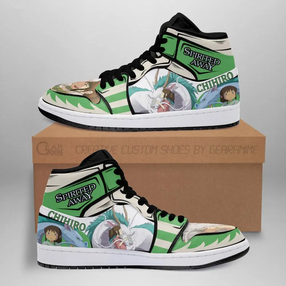 Air JD Hightop Shoes Chihiro And Haku JD1s Sneakers Custom Spirited Away Anime Shoes Air JD Hightop Shoes Chihiro And Haku JD1s Sneakers Custom Spirited Away Anime Shoes - Image 1