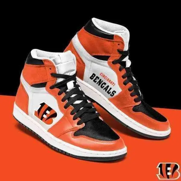 Air JD Hightop Shoes Cincinnati Bengals Custom Shoes Sneakers JD Sneakers H