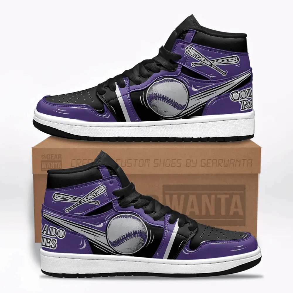 Air JD Hightop Shoes Colorado Rockies J1 Shoes Custom For Fans Sneakers TT13