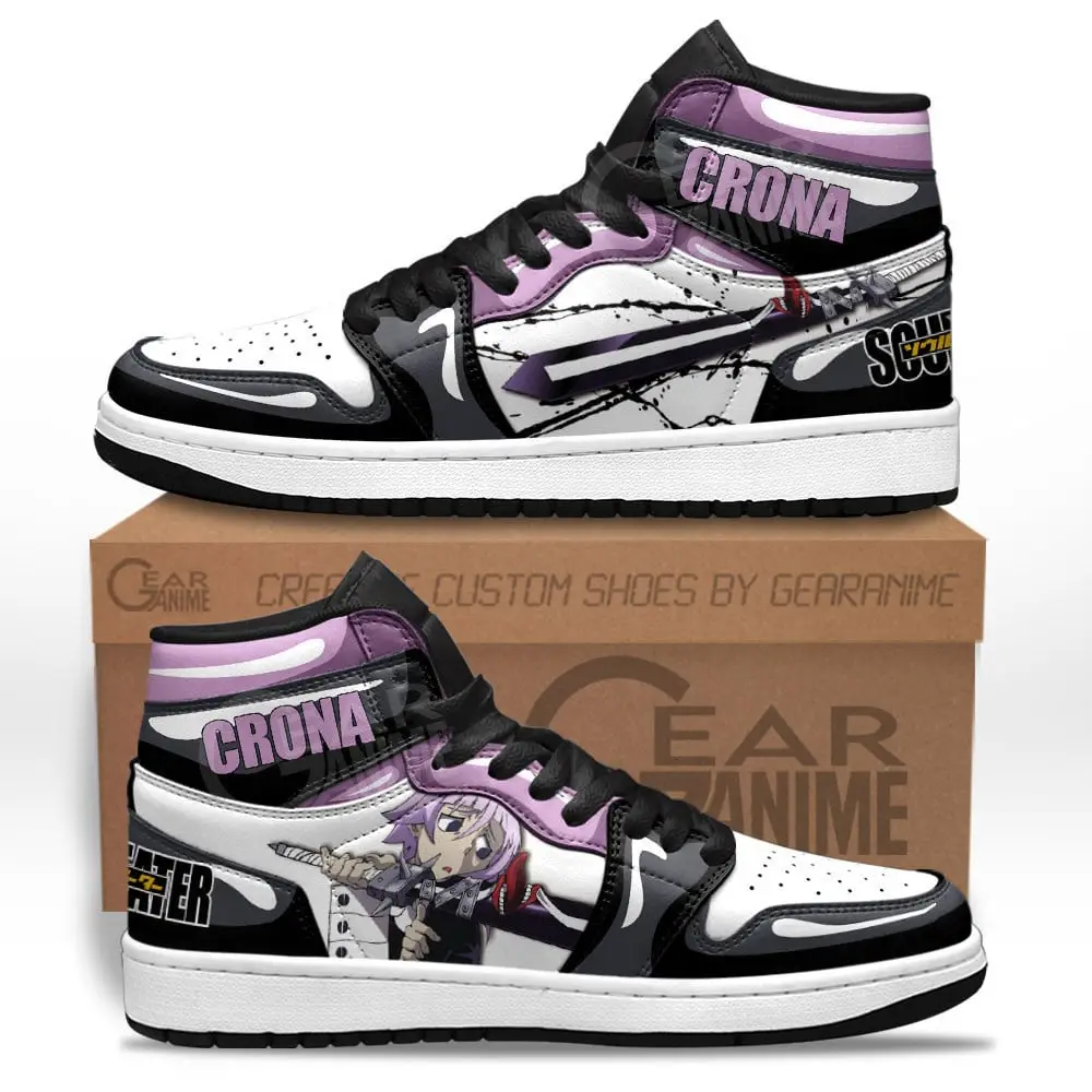 Air JD Hightop Shoes Crona Gorgon JD1s Sneakers Soul Eater Custom Anime Shoes Air JD Hightop Shoes Crona Gorgon JD1s Sneakers Soul Eater Custom Anime Shoes - Image 1