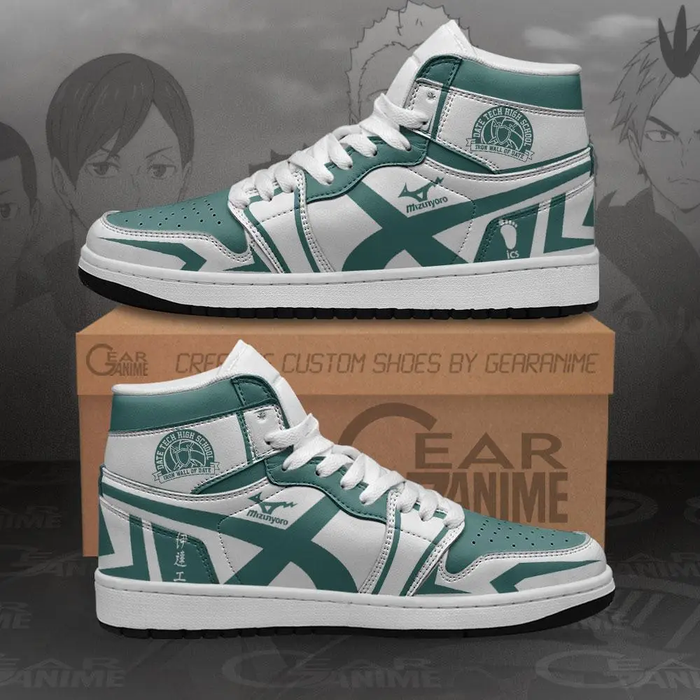 Air JD Hightop Shoes Dateko JD1s Sneakers Date Tech High Haikyuu Anime Shoes MN10