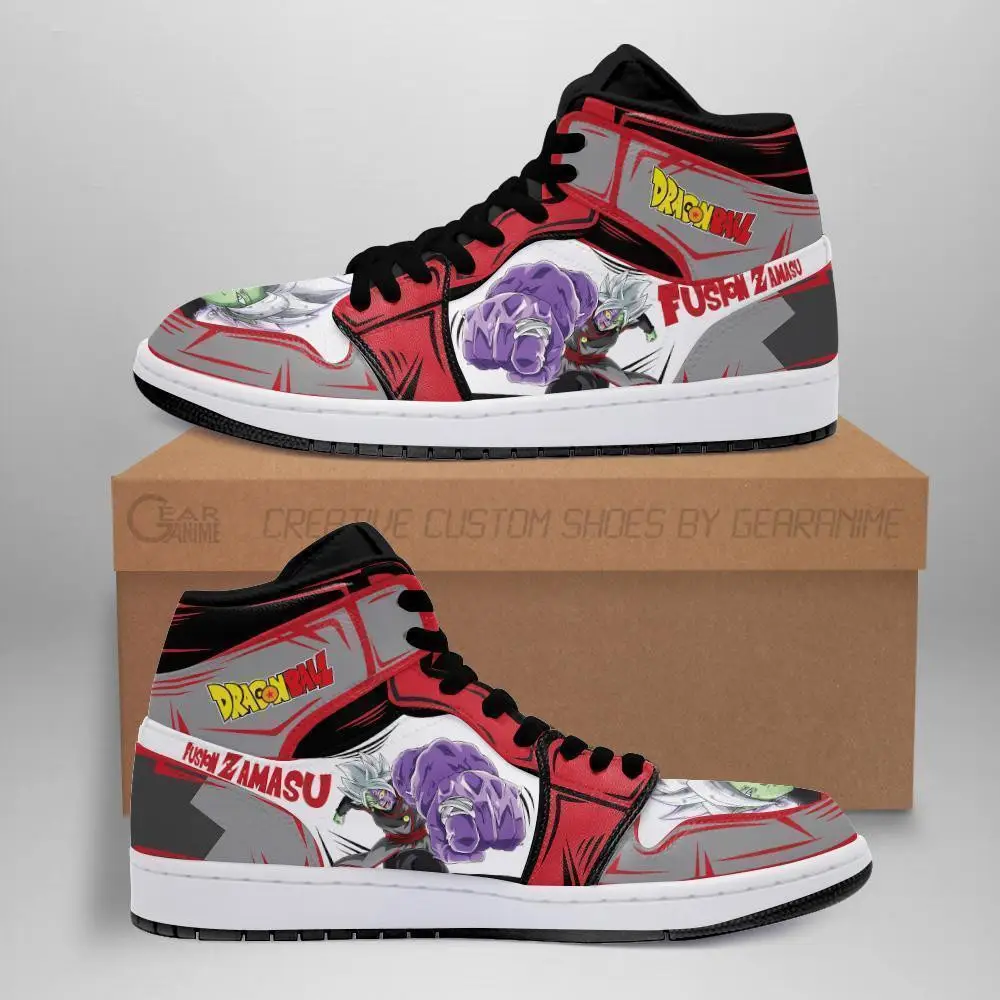 Air JD Hightop Shoes DBS Fusion Zamasu JD1s Sneakers Custom Anime Dragon Ball Shoes