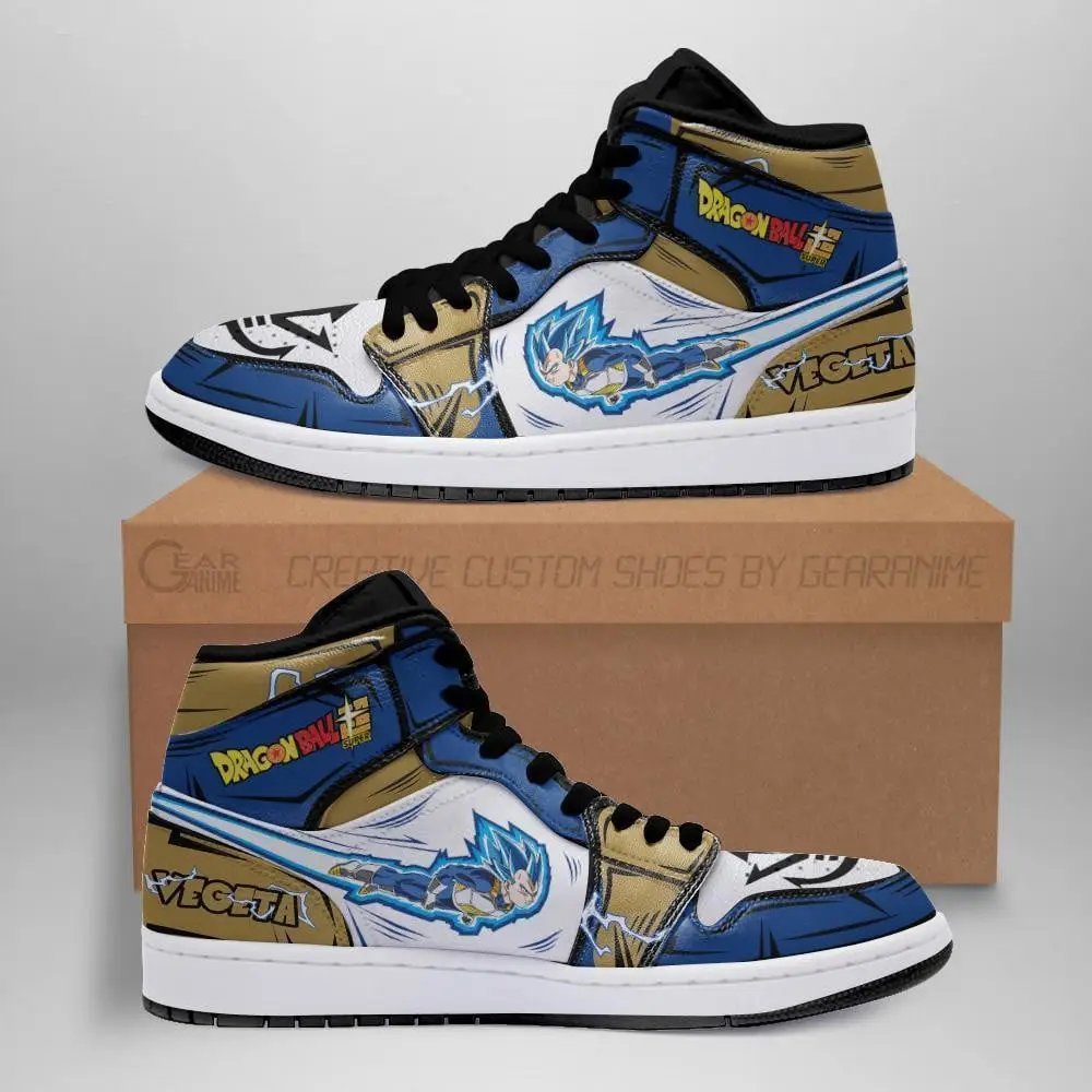 Air JD Hightop Shoes DBS Vegeta SSJ Blue J1s Sneakers Custom Shoes Air JD Hightop Shoes DBS Vegeta SSJ Blue J1s Sneakers Custom Shoes - Image 1