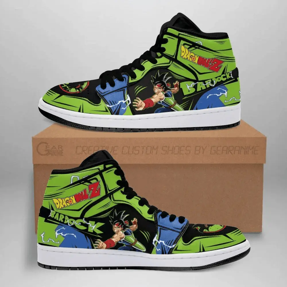 Air JD Hightop Shoes DBZ Bardock JD1s Sneakers Custom Anime Dragon Ball Shoes