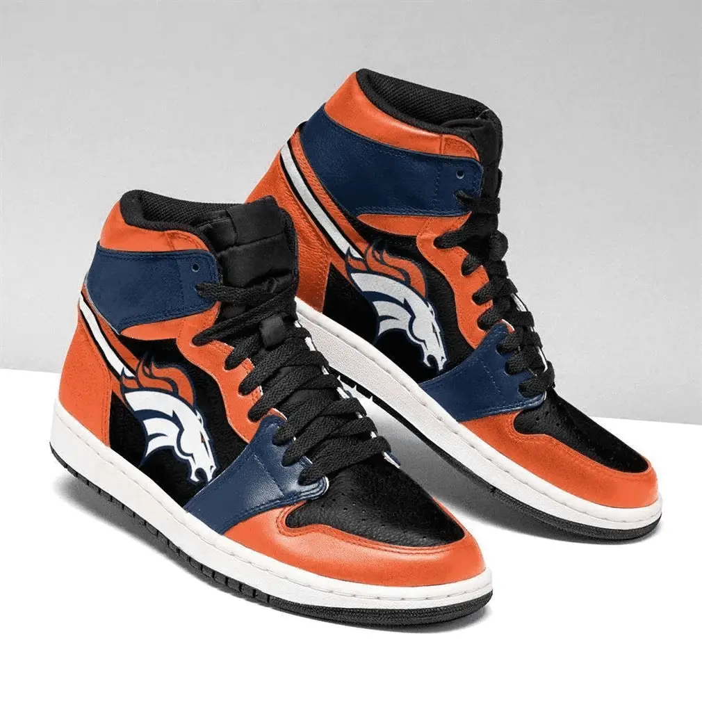Air JD Hightop Shoes Denver Broncos Custom Shoes Sneakers aker H9 Air JD Hightop Shoes Denver Broncos Custom Shoes Sneakers aker H9 - Image 1