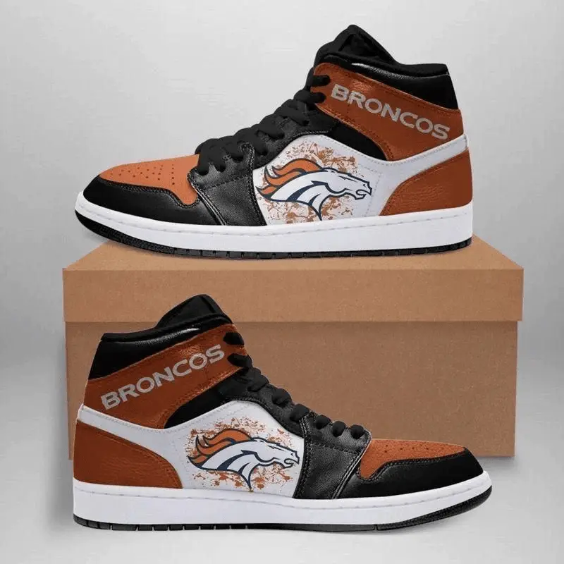 Air JD Hightop Shoes Denver Broncos Custom Shoes Sneakers JD Sneakers High
