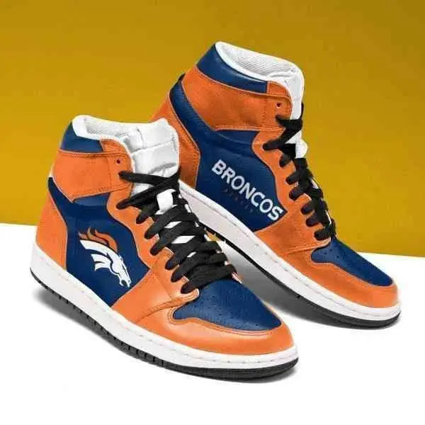 Air JD Hightop Shoes Denver Broncos Sneakers Shoes JD Sneakers