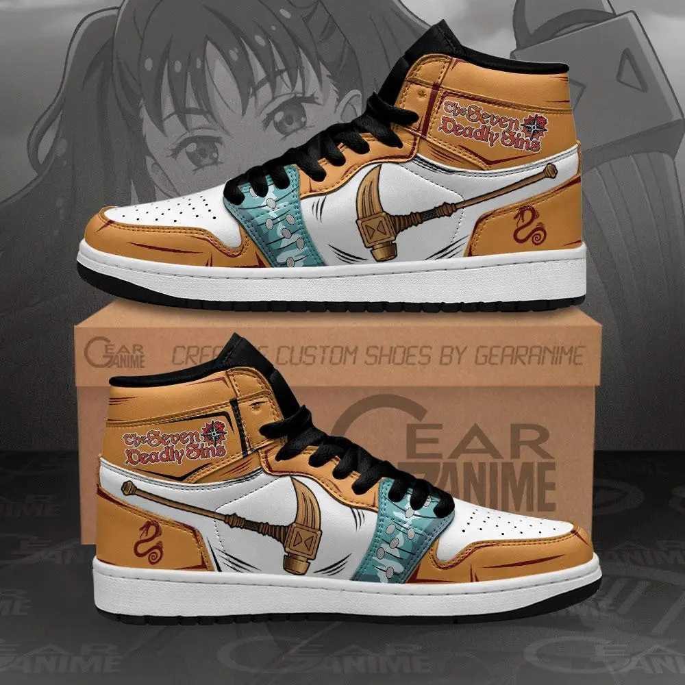 Air JD Hightop Shoes Diane Gideon JD1s Sneakers Seven Deadly Sins Anime Shoes MN10