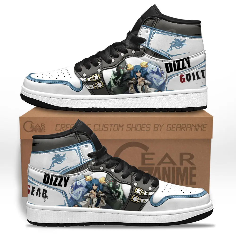 Air JD Hightop Shoes Dizzy JD1s Sneakers Guilty Gear Custom Anime Shoes For Otaku Air JD Hightop Shoes Dizzy JD1s Sneakers Guilty Gear Custom Anime Shoes For Otaku - Image 1