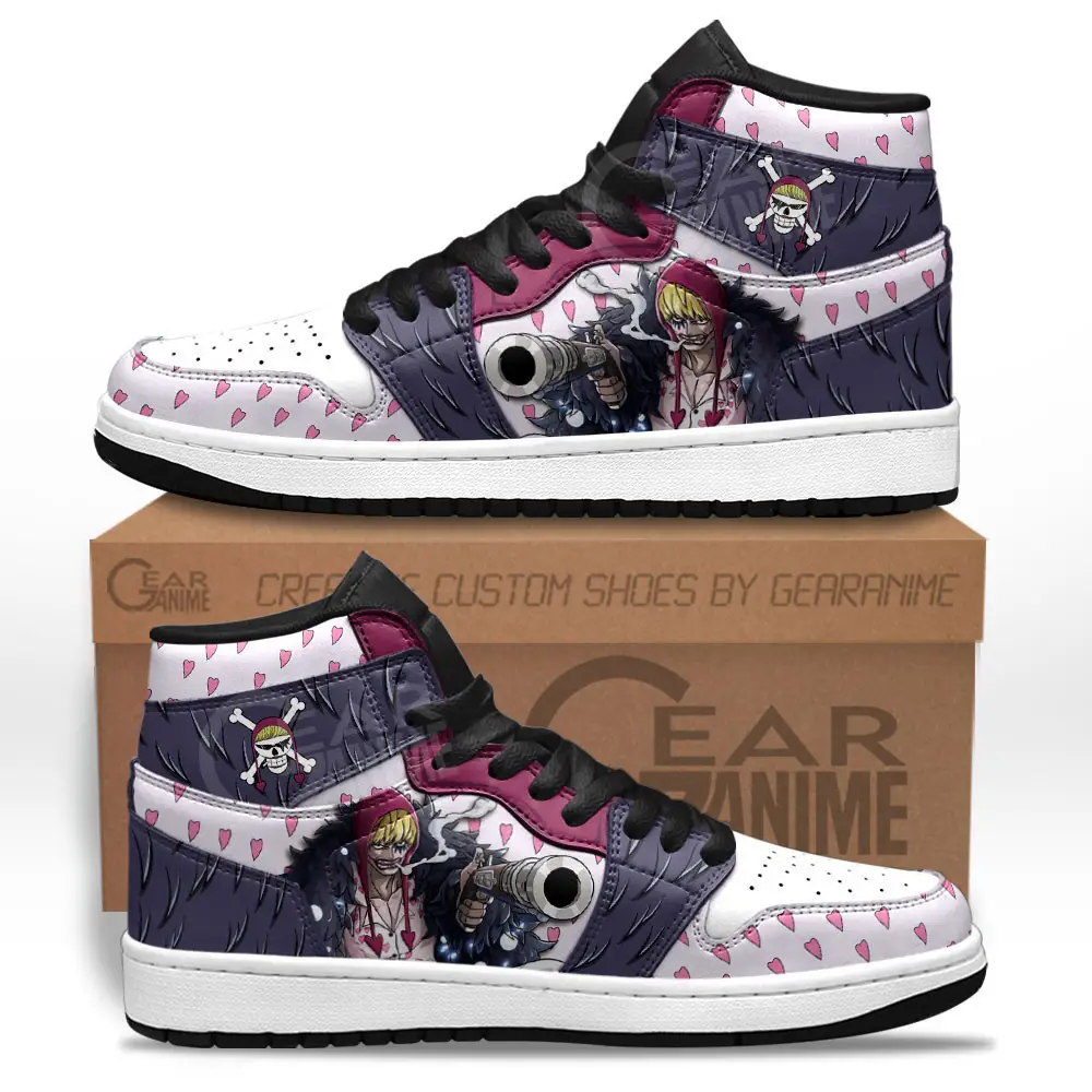 Air JD Hightop Shoes Donquixote Rosinante JD1s Sneakers Custom One Piece Anime Shoes Gifts Air JD Hightop Shoes Donquixote Rosinante JD1s Sneakers Custom One Piece Anime Shoes Gifts - Image 1