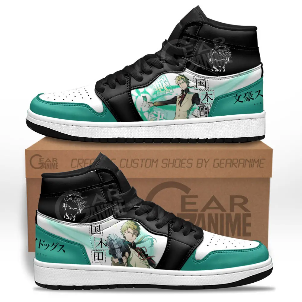 Air JD Hightop Shoes Doppo Kunikida JD1s Sneakers Custom Bungo Stray Dogs Anime Shoes