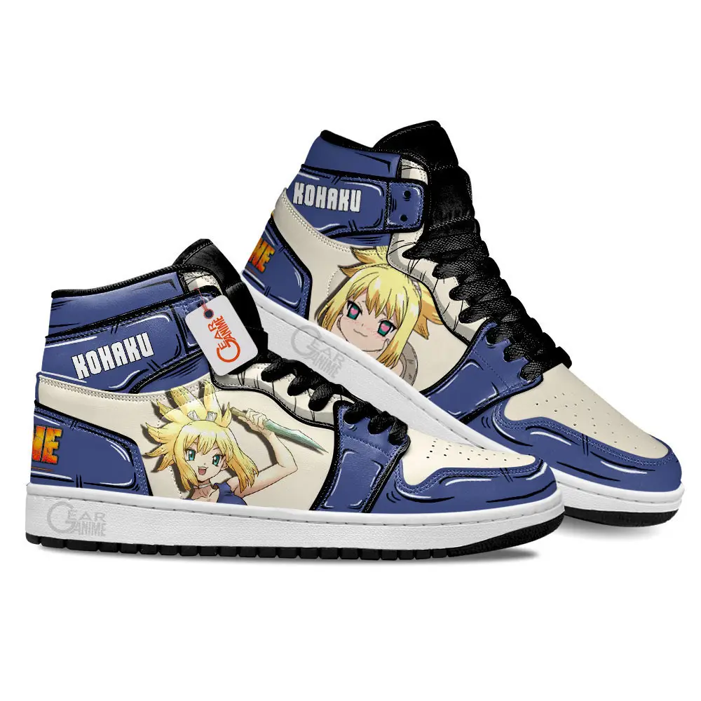 Air JD Hightop Shoes Dr Stone Kohaku Anime Shoes Custom Sneakers MN1601