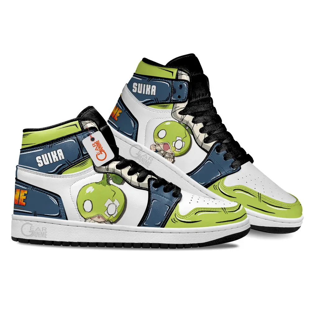 Air JD Hightop Shoes Dr Stone Suika Anime Shoes Custom Sneakers MN1601 Air JD Hightop Shoes Dr Stone Suika Anime Shoes Custom Sneakers MN1601 - Image 1