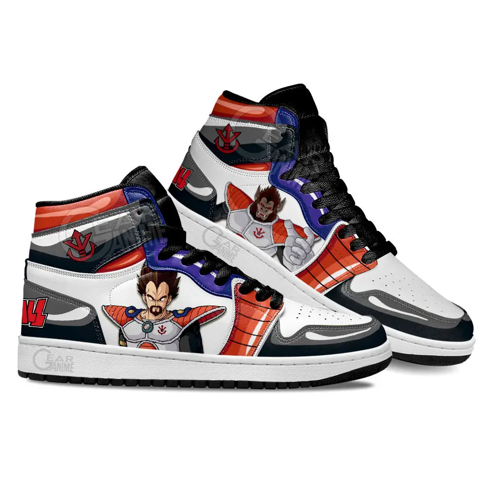 Air JD Hightop Shoes Dragon Ball King Vegeta Shoes Custom For Anime Fans