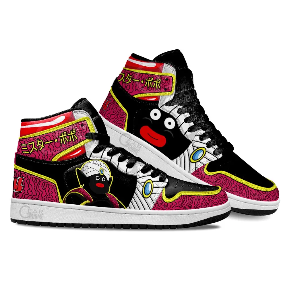 Air JD Hightop Shoes Dragon Ball Mr. Popo Shoes Custom For Anime Fans