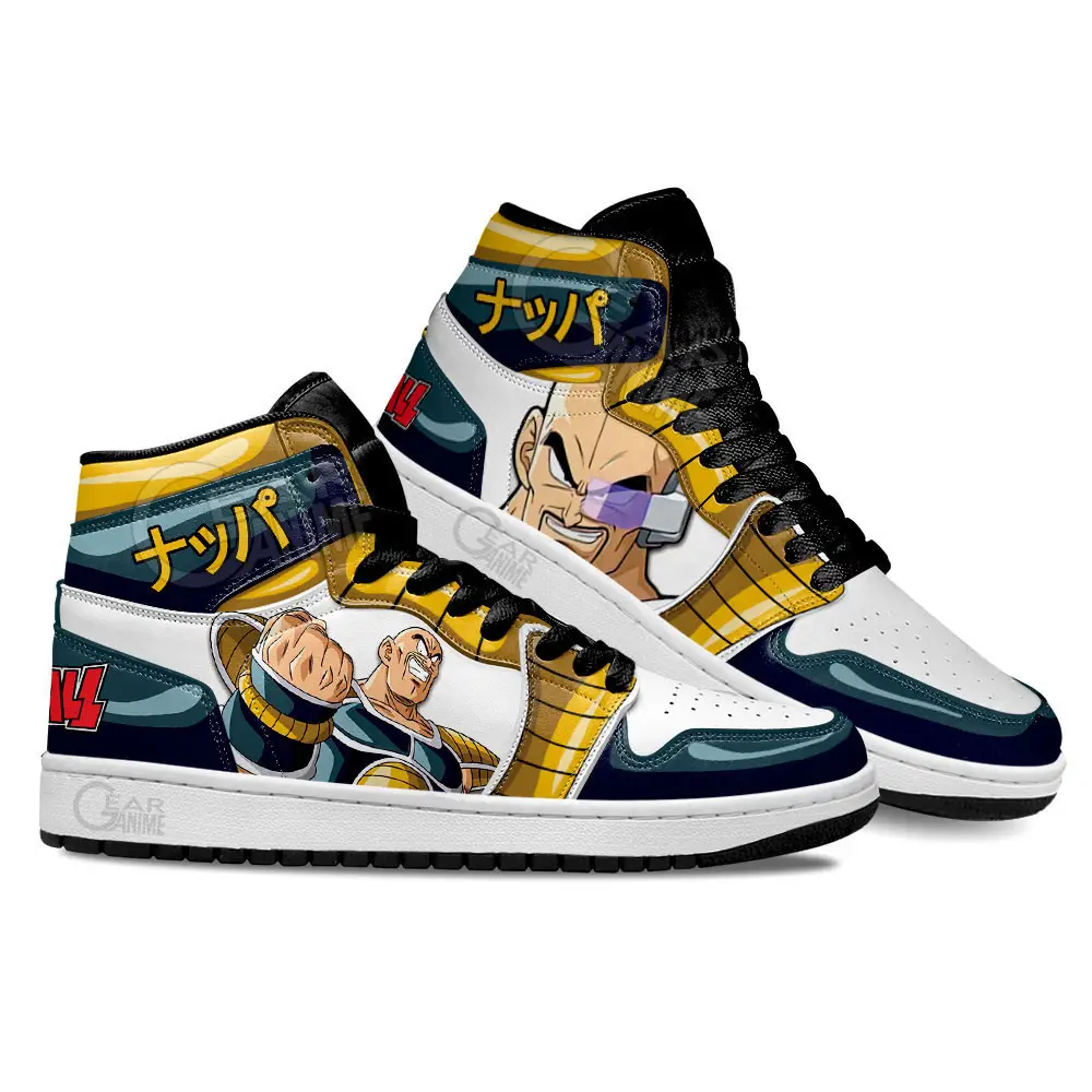 Air JD Hightop Shoes Dragon Ball Nappa Shoes Custom For Anime Fans