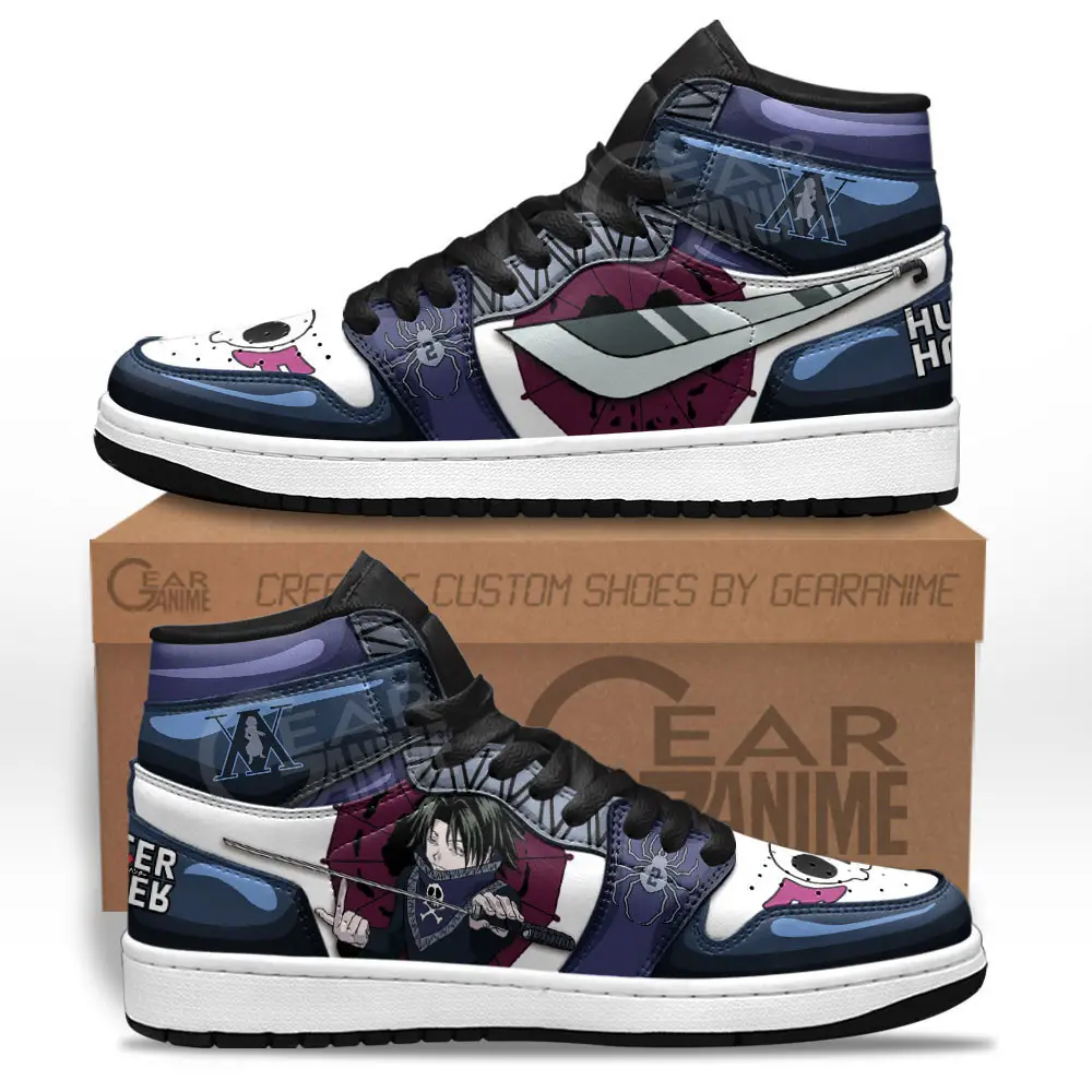 Air JD Hightop Shoes Feitan Portor JD1s Sneakers Custom Hunter X Hunter Anime Shoes