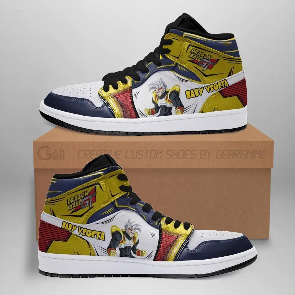 Air JD Hightop Shoes Final Baby Vegeta JD1s Sneakers Custom Anime Dragon Ball GT Shoes