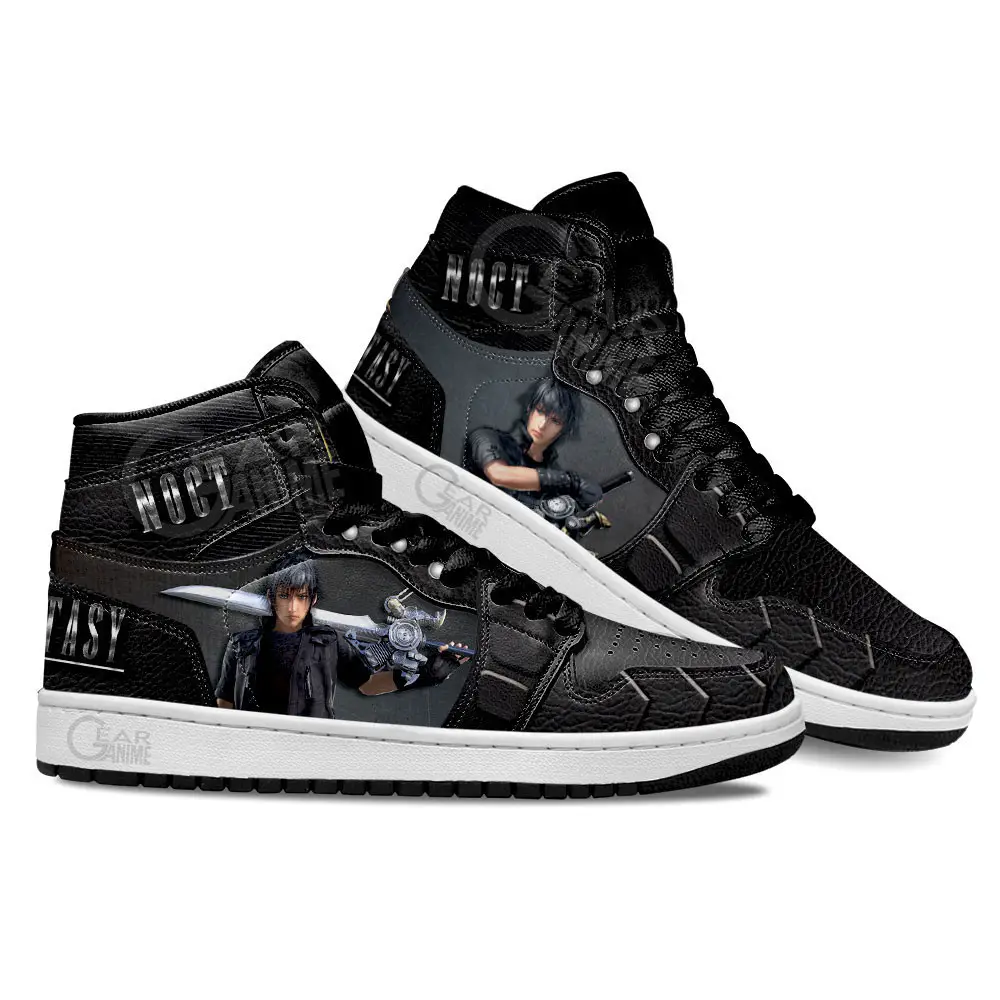 Air JD Hightop Shoes Final Fantasy Noctis Lucis Caelum Shoes Custom For Anime Fans