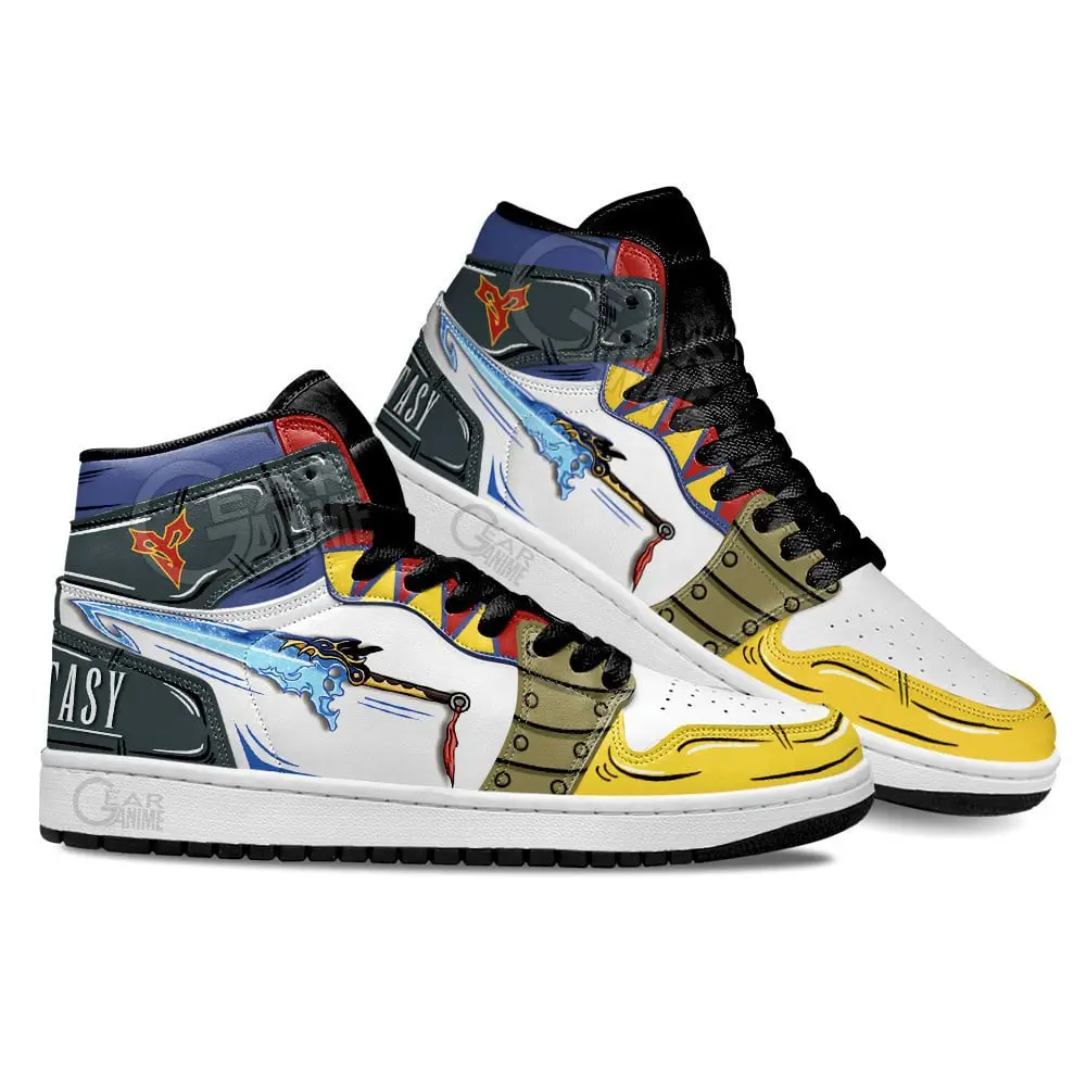 Air JD Hightop Shoes Final Fantasy Tidus Sword Shoes Custom For Anime Fans
