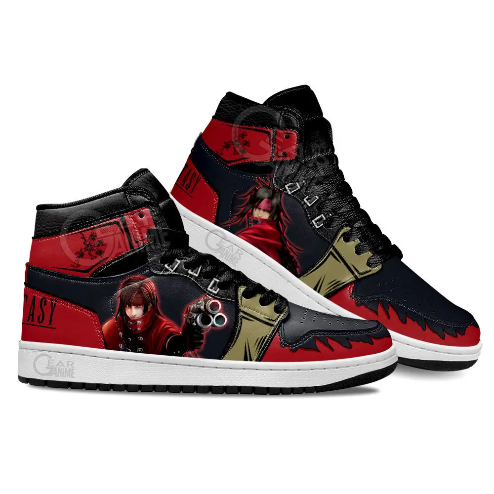 Air JD Hightop Shoes Final Fantasy Vincent Valentine Anime Custom Shoes