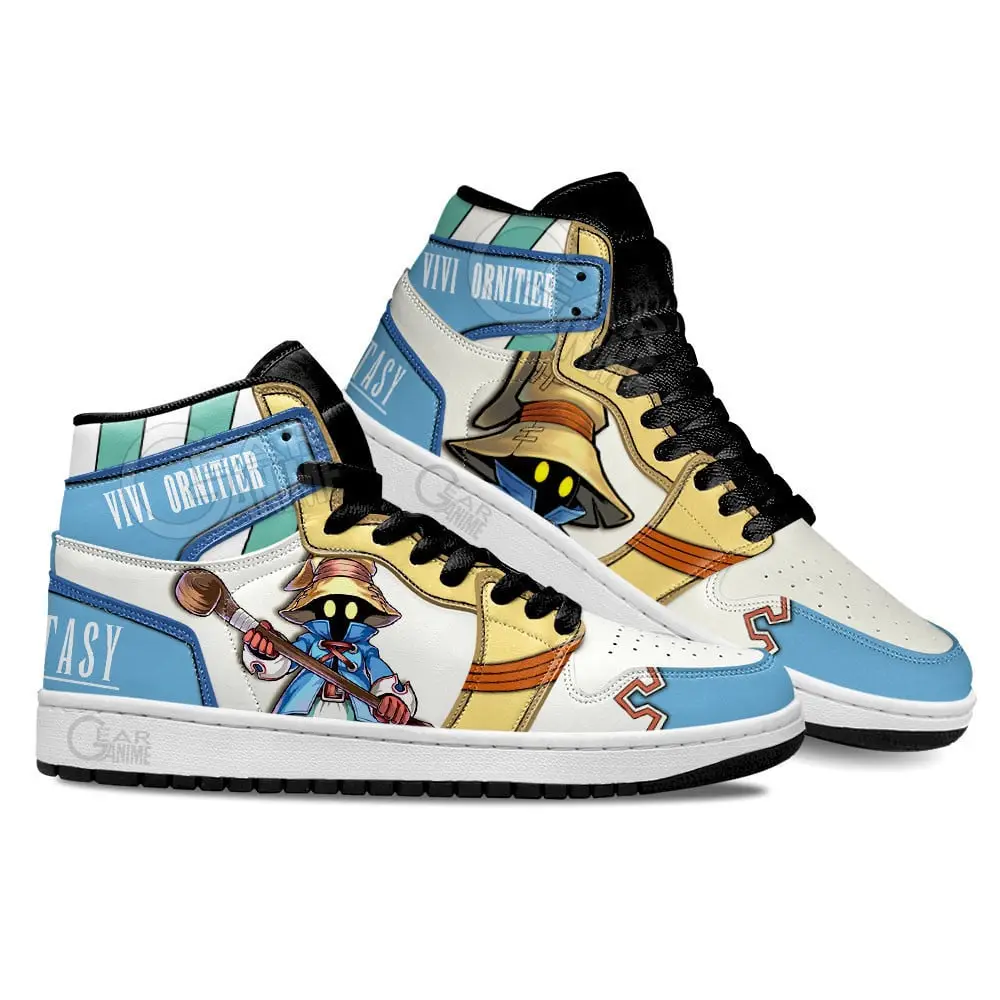 Air JD Hightop Shoes Final Fantasy Vivi Ornitier Shoes Custom For Anime Fans