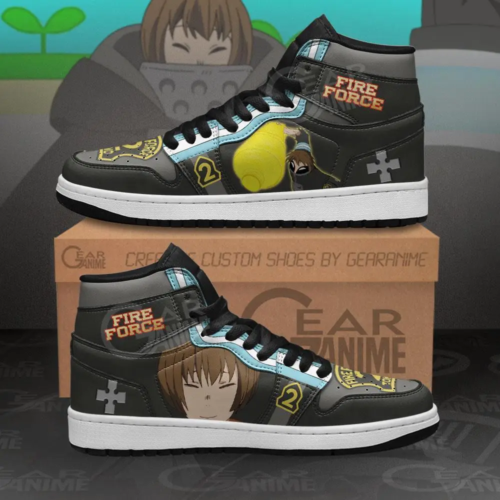 Air JD Hightop Shoes Fire Force Juggernaut JD1s Sneakers Custom Anime Shoes Air JD Hightop Shoes Fire Force Juggernaut JD1s Sneakers Custom Anime Shoes - Image 1