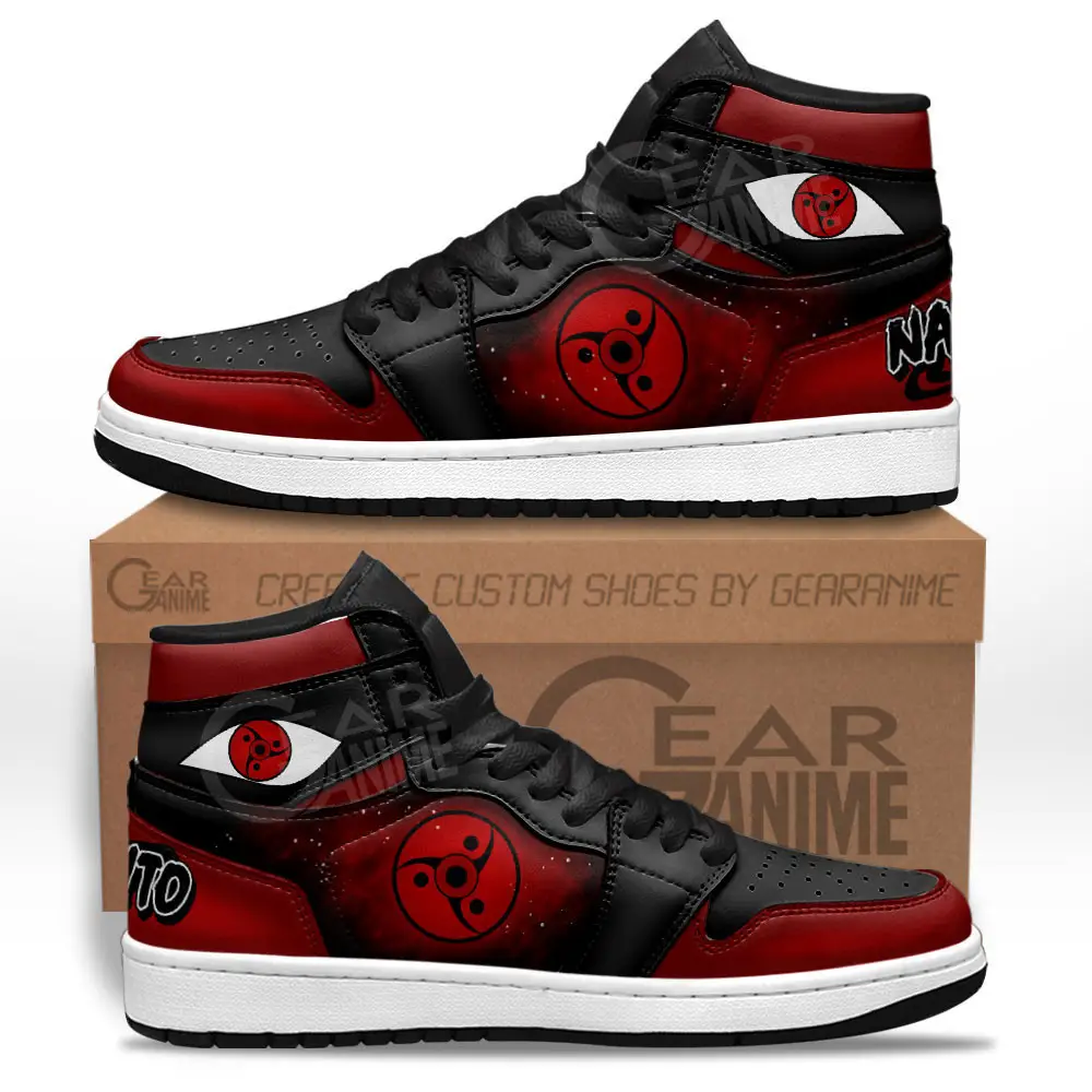 Air JD Hightop Shoes Fugaku Uchiha Mangekyo Sharingan JD1s Sneakers Custom NRT Anime Dojutsu Shoes Air JD Hightop Shoes Fugaku Uchiha Mangekyo Sharingan JD1s Sneakers Custom NRT Anime Dojutsu Shoes - Image 1