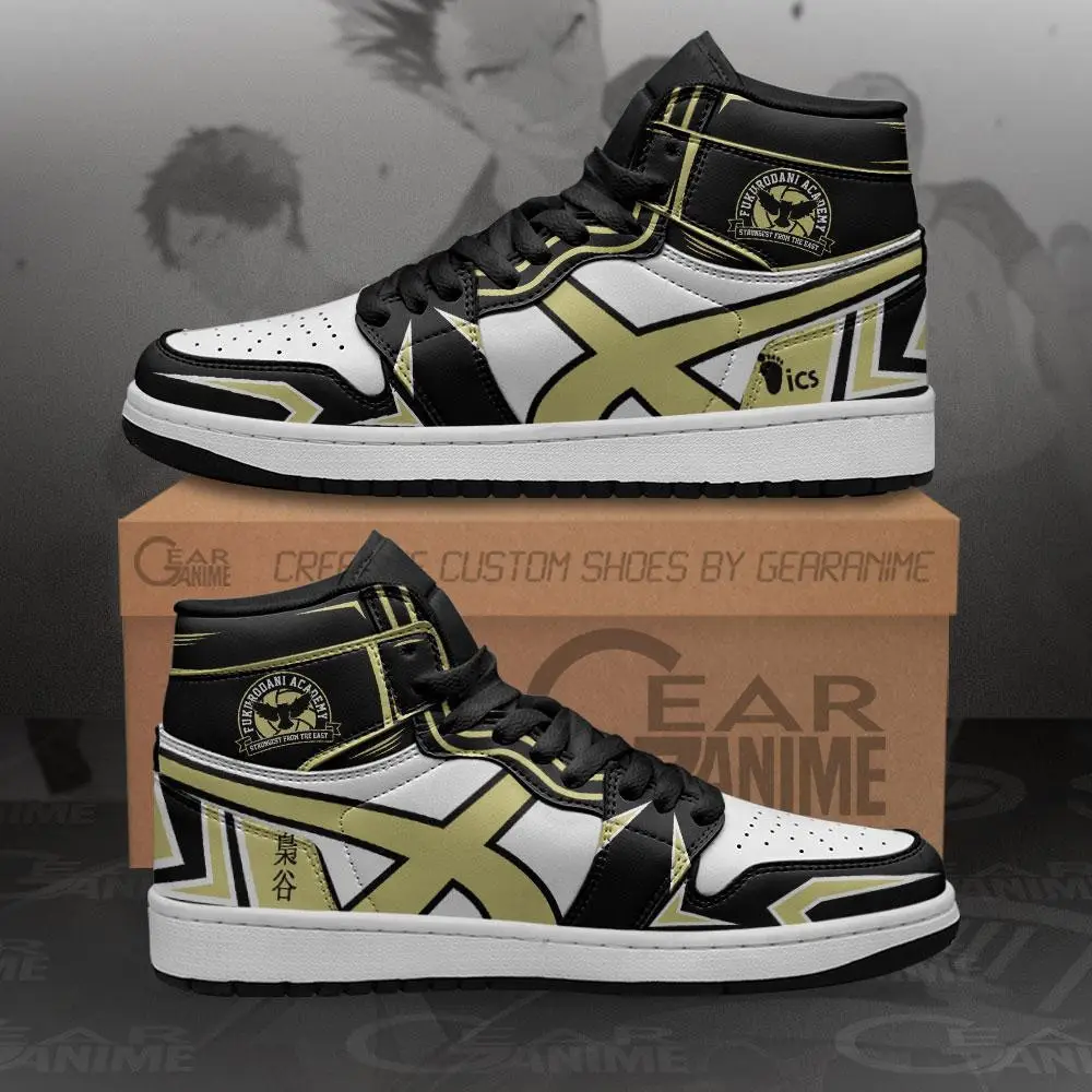 Air JD Hightop Shoes Fukurodani Academy Shoes Haikyuu Custom Anime Shoes MN10
