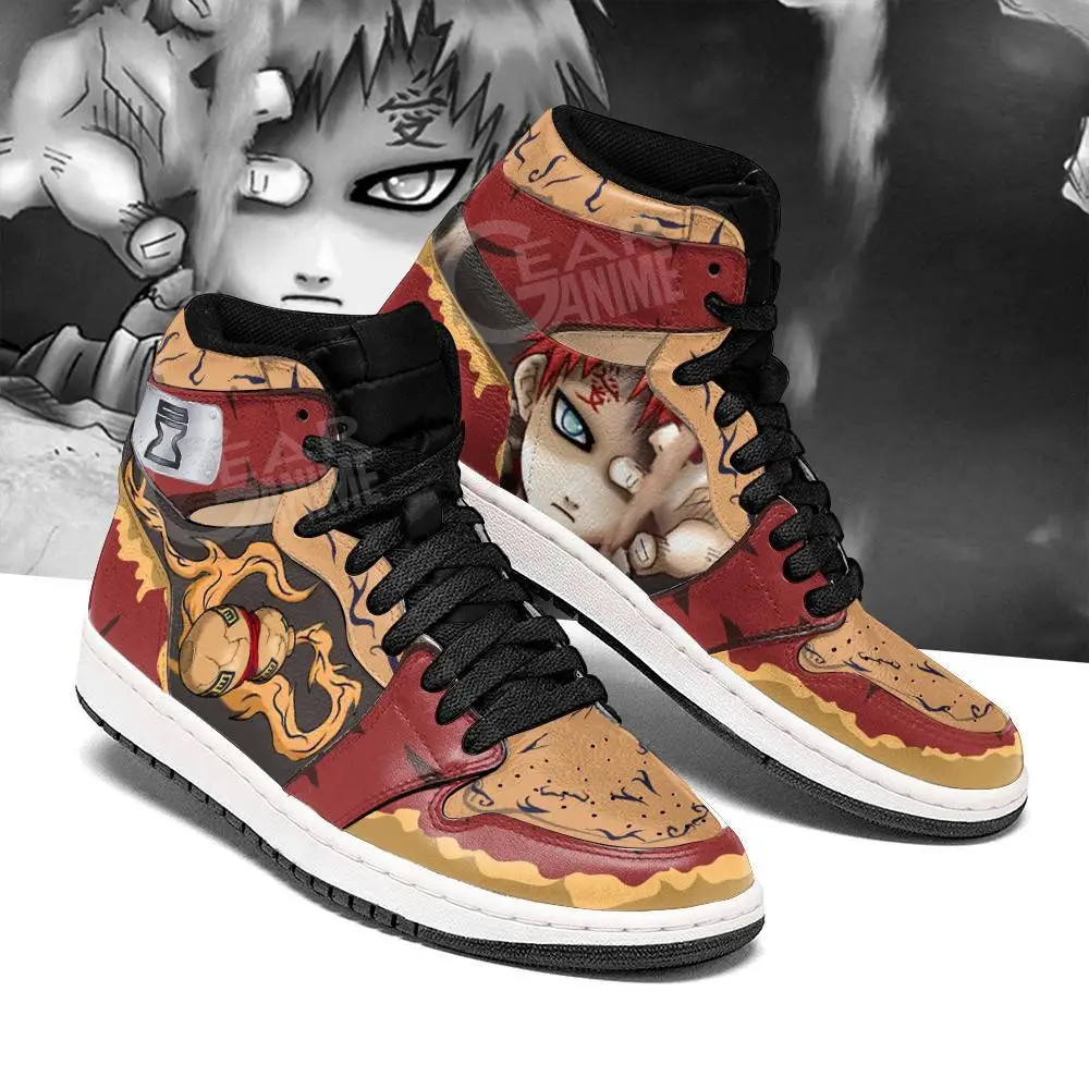 Air JD Hightop Shoes Gaara JD1s Sneakers Anime Custom Shoes Sand Village Air JD Hightop Shoes Gaara JD1s Sneakers Anime Custom Shoes Sand Village - Image 1