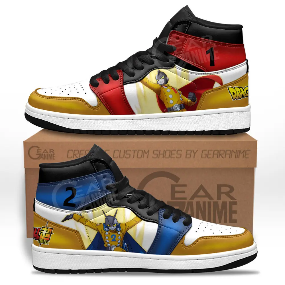 Air JD Hightop Shoes Gamma 1 Gamma 2 JD1s Sneakers Dragon Ball Super Custom Anime Shoes