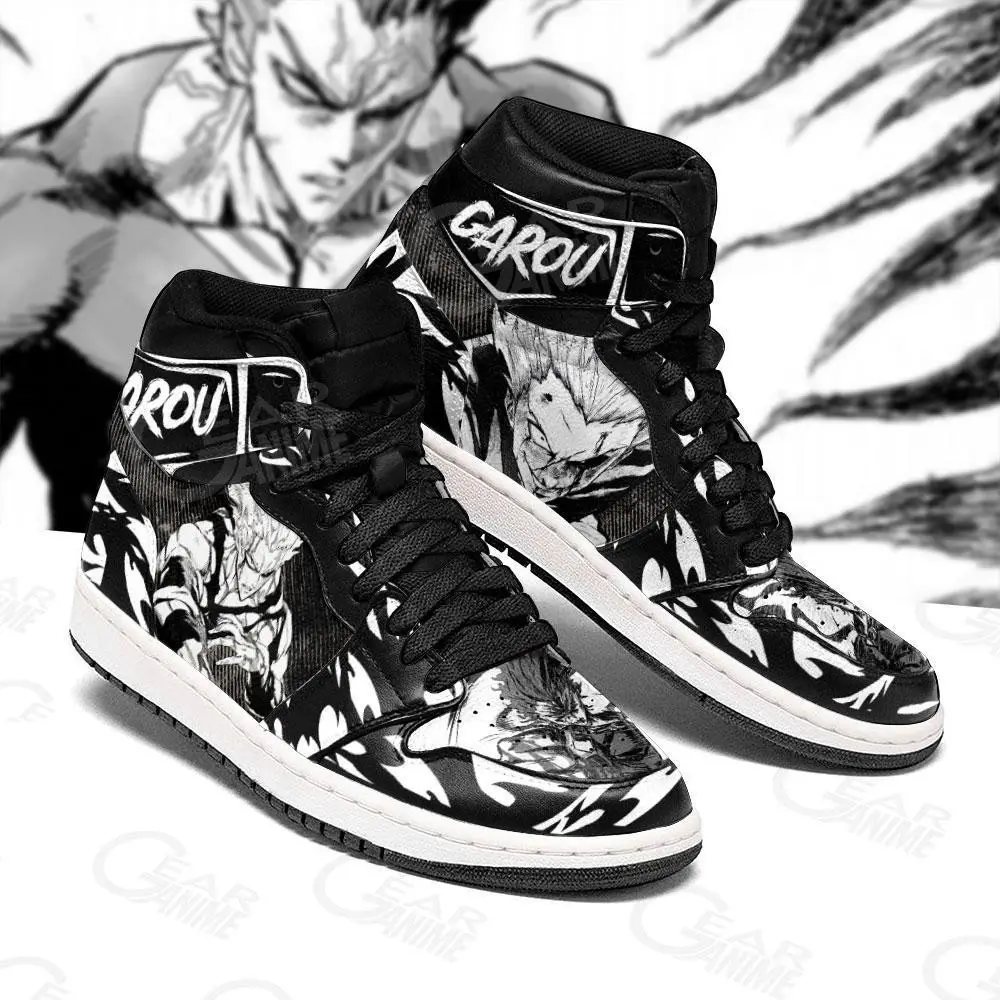 Air JD Hightop Shoes Garou One Punch Man JD1s Sneakers Anime Custom Shoes MN10